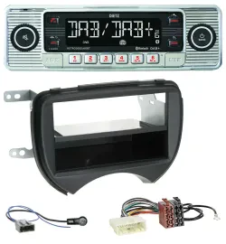 Dietz Bluetooth MP3 DAB USB Autoradio für Nissan Micra K13 10-13 schwarz