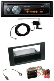 Pioneer Bluetooth DAB MP3 USB CD Autoradio für Ford Focus Fiesta 04-08 schwarz