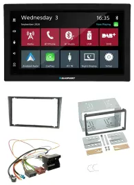 Blaupunkt DAB Bluetooth USB MP3 2DIN Autoradio für Opel Corsa C Quadlock 2000-20