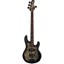 Бас-гитара Sterling by Music Man Stingray Ray34HH Burl Top Trans Black Satin