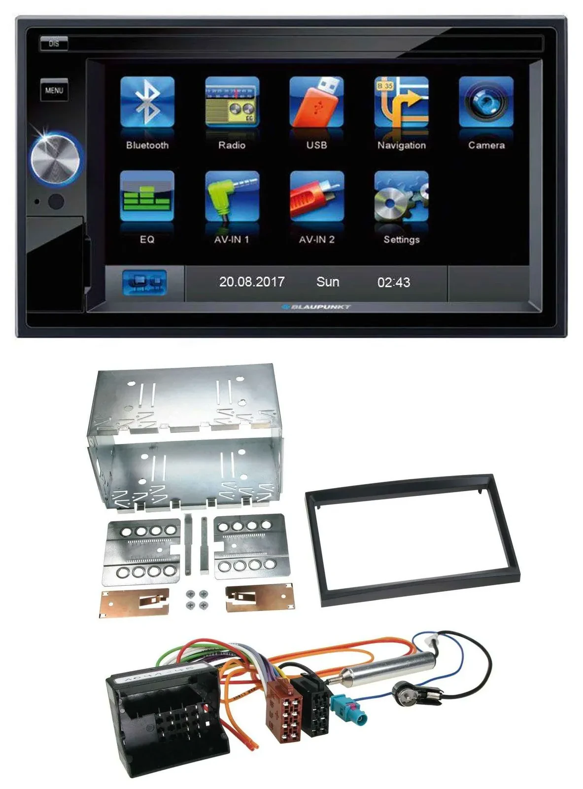 Автомагнитола для Citroen Berlingo/C2/C3 Blaupunkt 2DIN Bluetooth USB SD AUX
