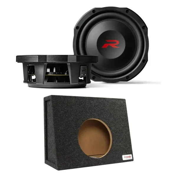 Alpine RS-W10D4 | 600W 10” Dual 2-Ohm Shallow Subwoofer with Enclosure