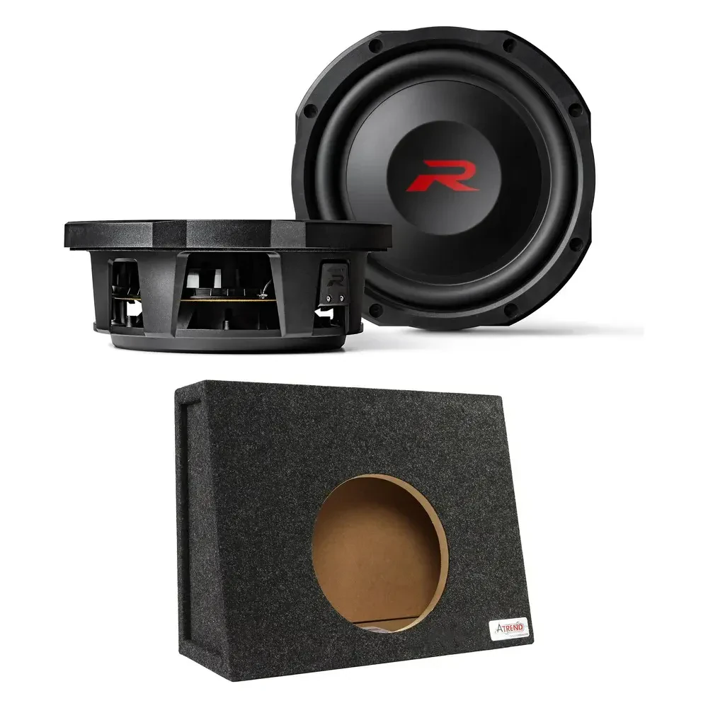 Сабвуфер пассивный Alpine RS-W10D4 10" 600W двойная катушка 2 Ом тонкий с корпусом