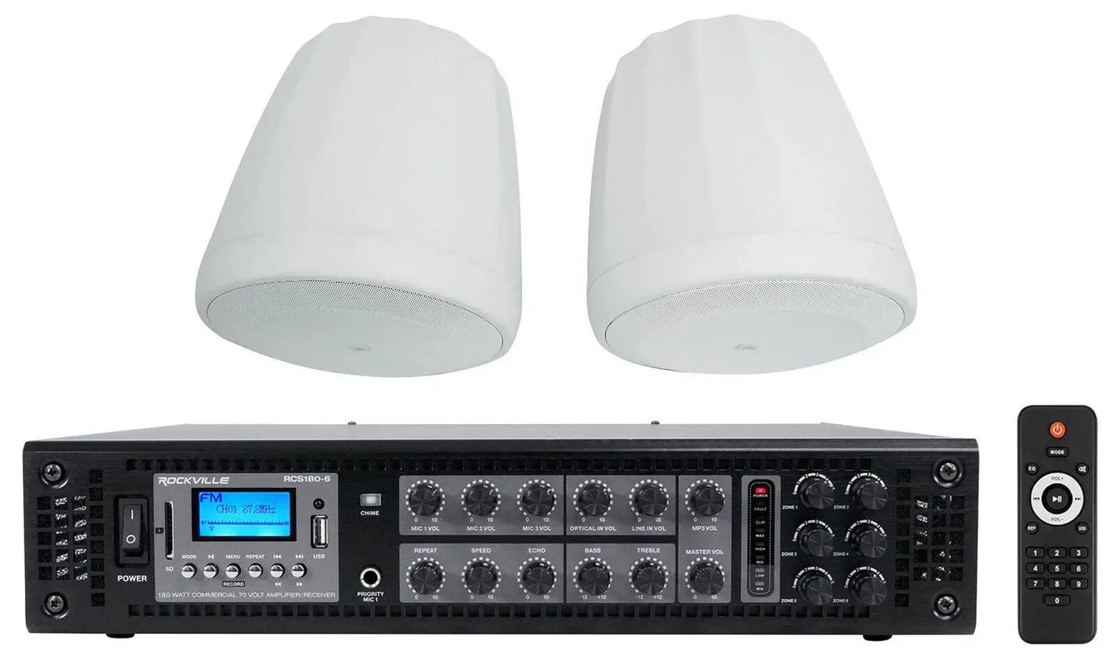 Потолочная акустика JBL Control 68HP White с усилителем (пара)