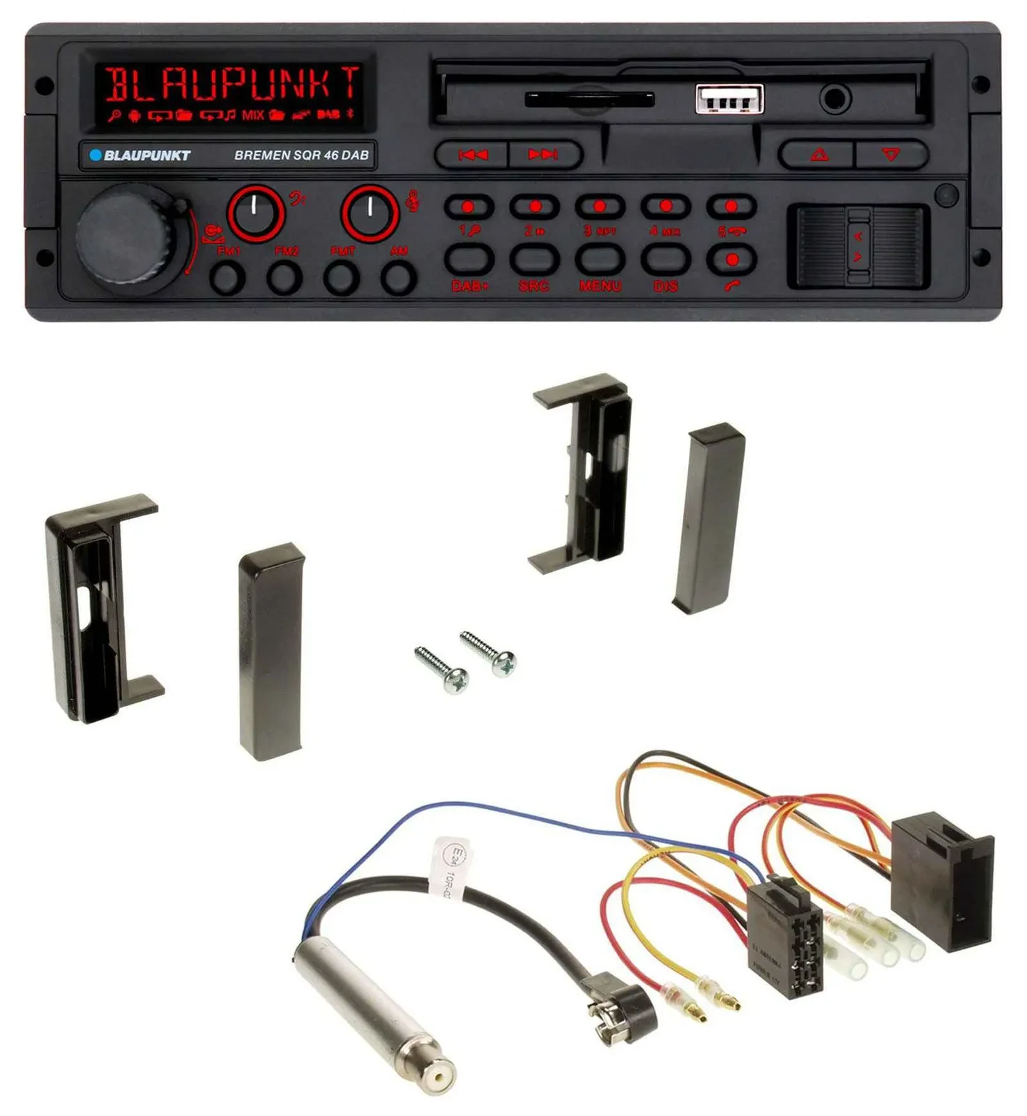 Blaupunkt SD MP3 USB Bluetooth DAB Autoradio für Audi TT (1998-2006) - ISO