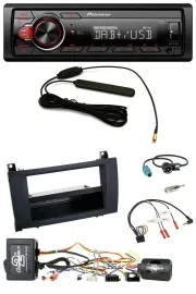 Pioneer MP3 DAB 1DIN Lenkrad USB Autoradio für Mercedes SLK R171 04-11 aktiv