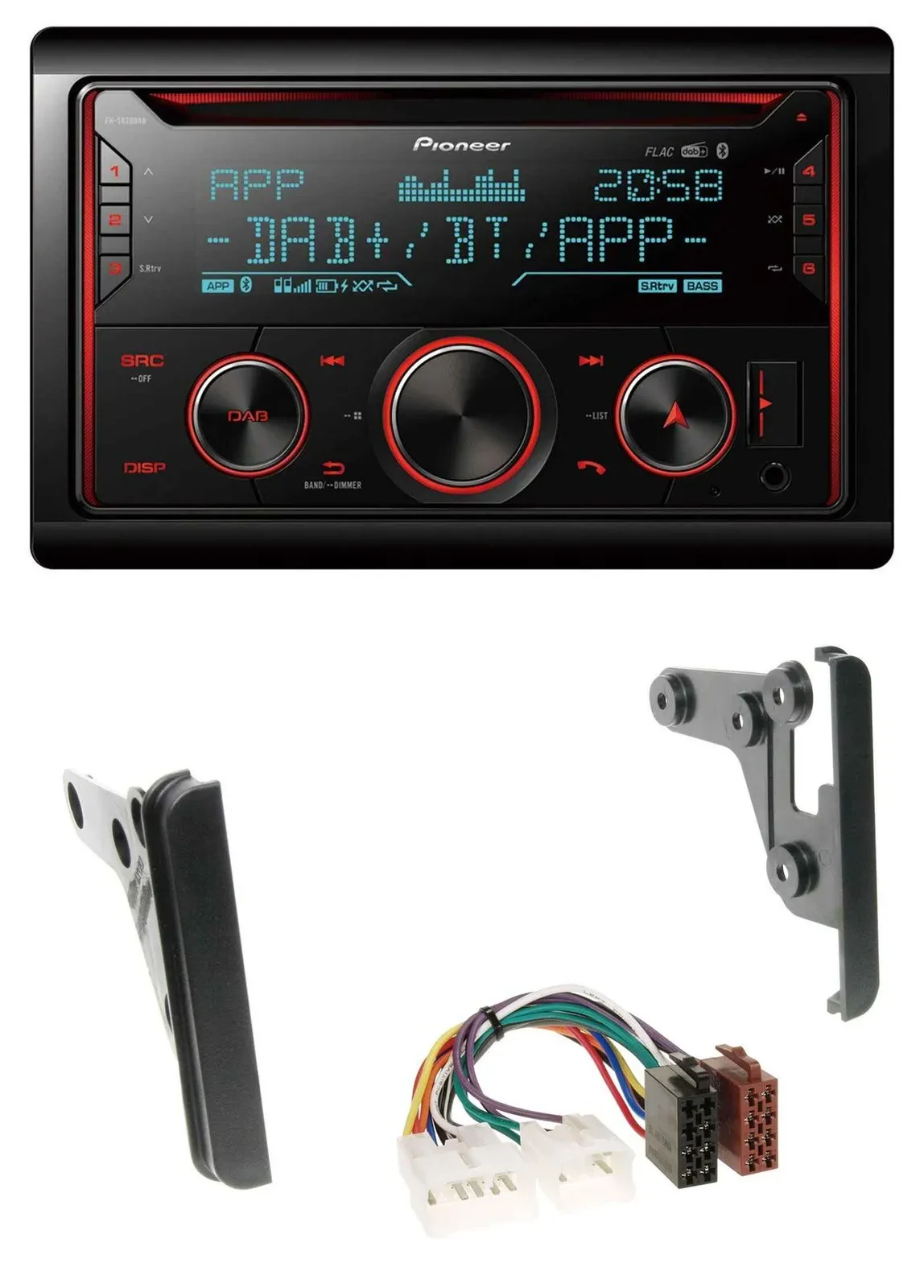 Pioneer 2DIN DAB MP3 Bluetooth USB CD Autoradio für Toyota Highlander MR2 Sequoi