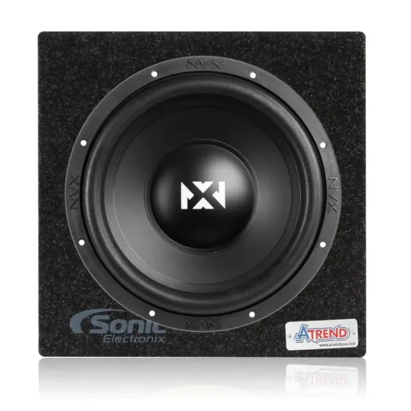 NVX NSW122v3 12" Dual 2-Ohm Car Subwoofer + Sealed Enclosure