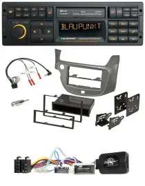 Blaupunkt USB DAB SD Lenkrad Bluetooth Autoradio für Honda Jazz ab 2014 silber