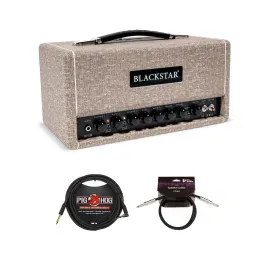 Blackstar St. James 50W Amp Head Fawn with Speaker Cable and Guitar Cable