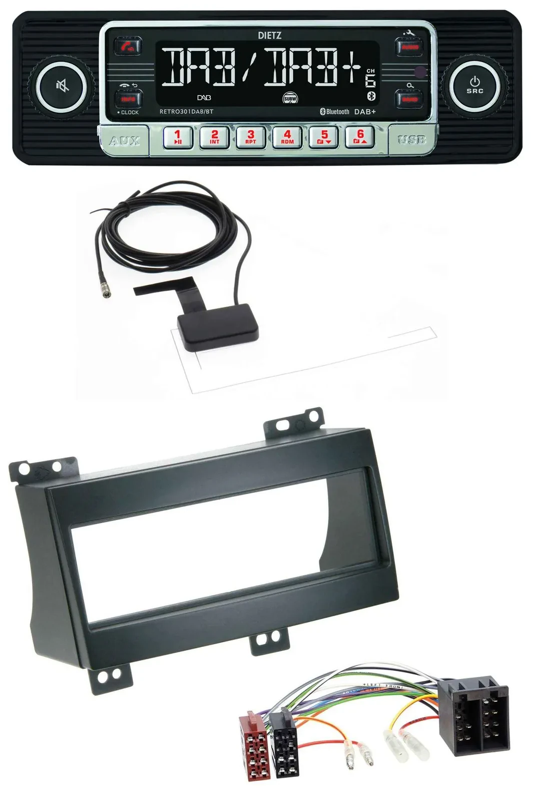 Dietz DAB Bluetooth USB MP3 Autoradio für Kia Ceed (2007-2009)