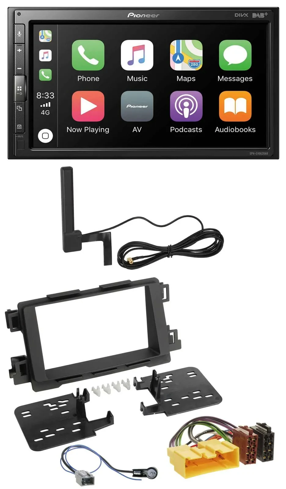 Pioneer USB 2DIN Bluetooth DAB MP3 Autoradio für Mazda 6 2013 2015 CX-5 ab 2012