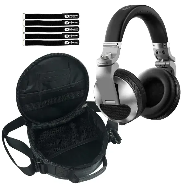 Pioneer DJ HDJ-X10 Professional Over-Ear DJ Headphones Silver w Carrying Case