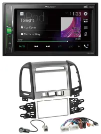 Pioneer 2DIN MP3 DAB USB Bluetooth Autoradio für Hyundai Santa Fe USB AUX 3 Scha