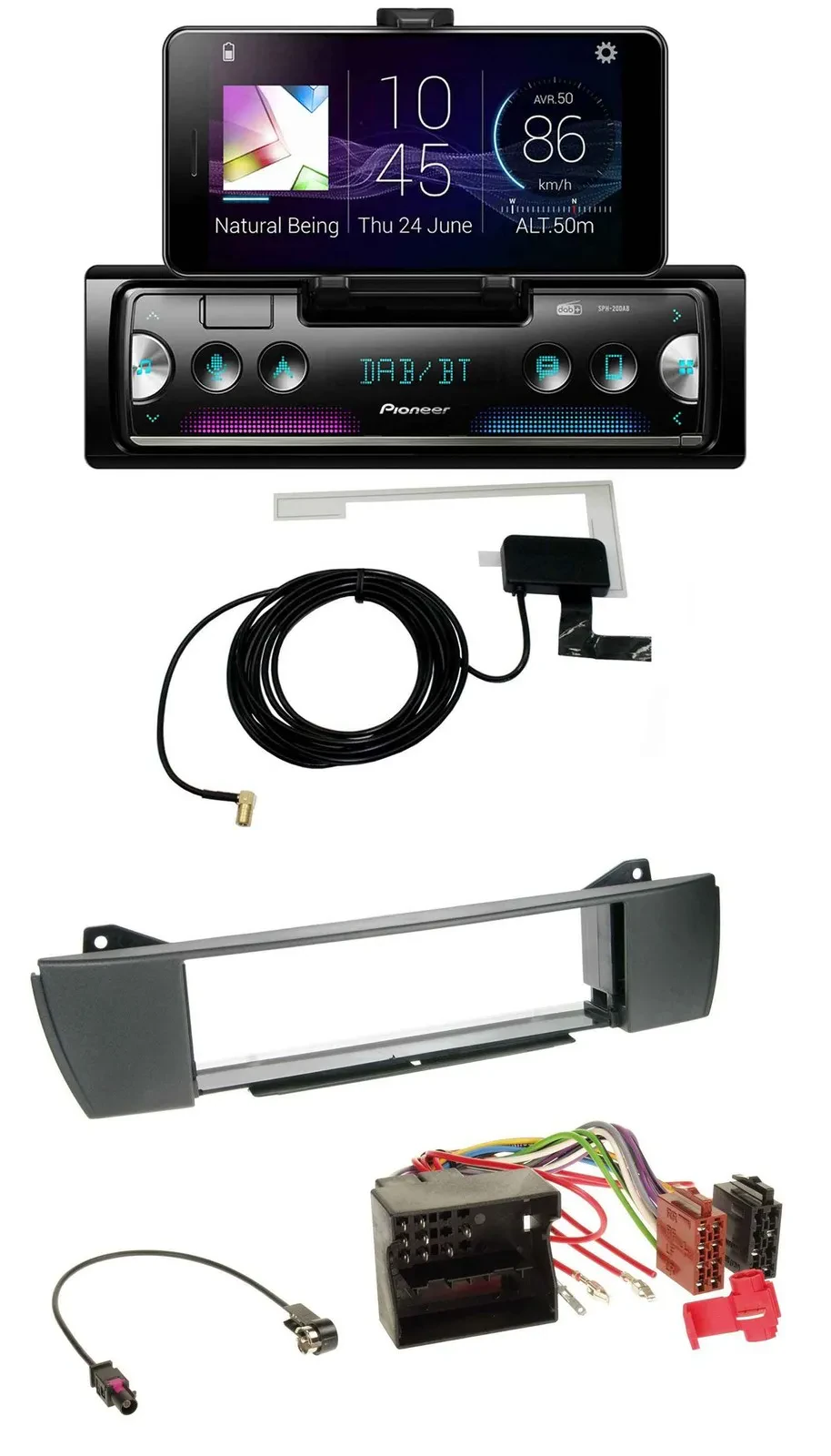 Pioneer DAB Bluetooth MP3 USB Autoradio für BMW Z4 E85 (2003-2008)