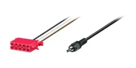 Blaupunkt AUX 2 -In 10 pol. ISO Adpater Klinken Stecker 7607001504001