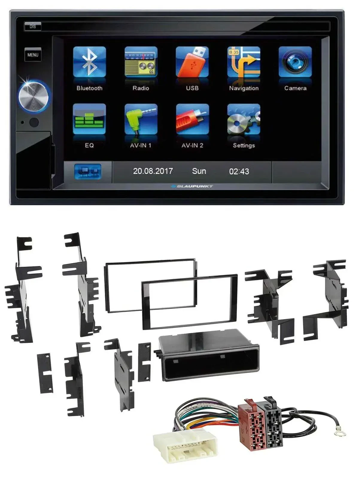 Blaupunkt SD Bluetooth 2DIN MP3 USB AUX Autoradio für Nissan Quest Rogue Titan a