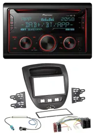 Автомагнитола Pioneer 2DIN DAB MP3 Bluetooth USB CD для Toyota Aygo, Peugeot 107