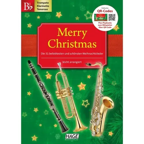 Hage - Merry Christmas für Bb-Instrumente (+OA) | Neu