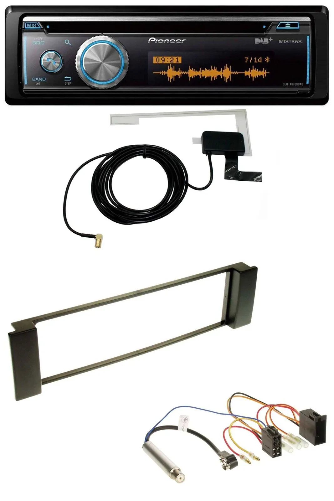 Автомагнитола Pioneer Bluetooth DAB MP3 USB CD для Audi A3 8L (2000–2003), A6 C5 (2001–2005)