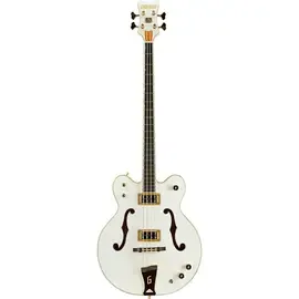 Бас-гитара полуакустическая Gretsch G6136LSB White Falcon Bass Guitar White