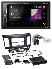 Pioneer 2DIN MP3 DAB USB Bluetooth Autoradio für Mitsubishi EVO Lancer ab 08