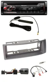 Pioneer CD USB Lenkrad DAB MP3 Autoradio für Renault Megane Scenic 96-00 anthraz