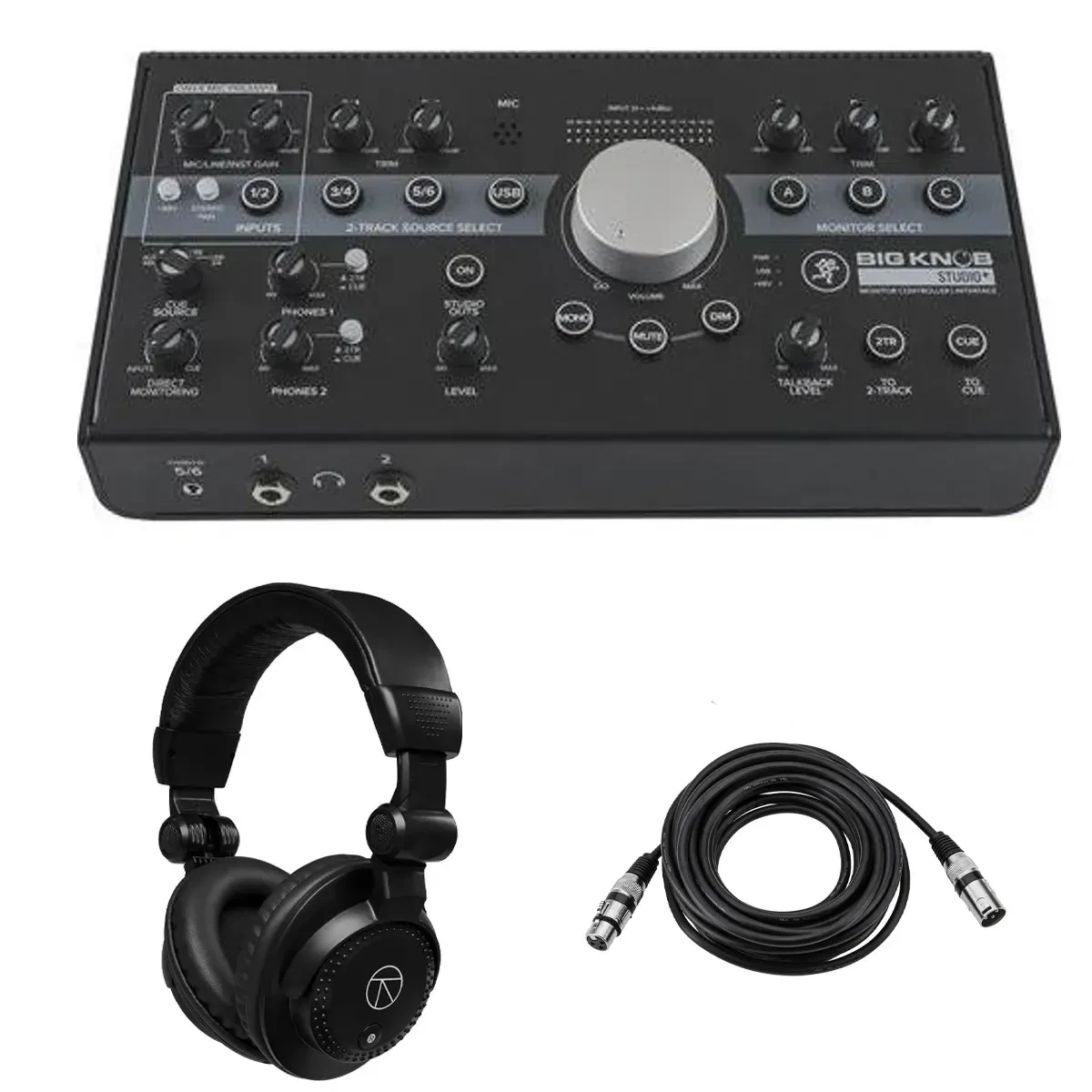 Микшер для стриминга Mackie Big Knob Studio Plus с аксессуарами