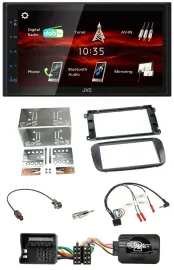 JVC USB Bluetooth Lenkrad DAB 2DIN Autoradio für Ford Focus C Max Galaxy Profi s