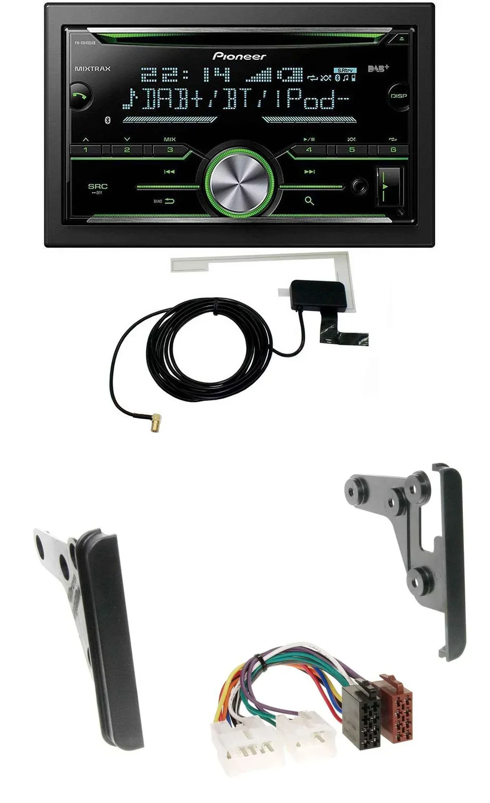 Автомагнитола для Toyota Highlander/Matrix/RAV Pioneer 2 DIN, CD/USB/MP3, Bluetooth, DAB