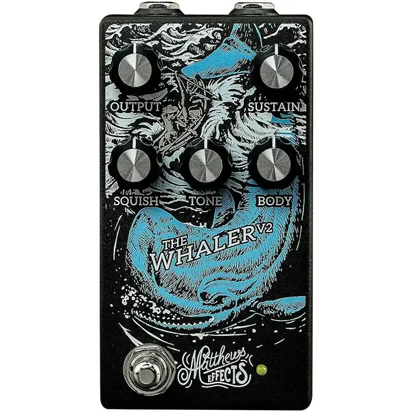 Педаль эффектов для электрогитары Matthews Effects Whaler V2 Original Fuzz Effects Pedal