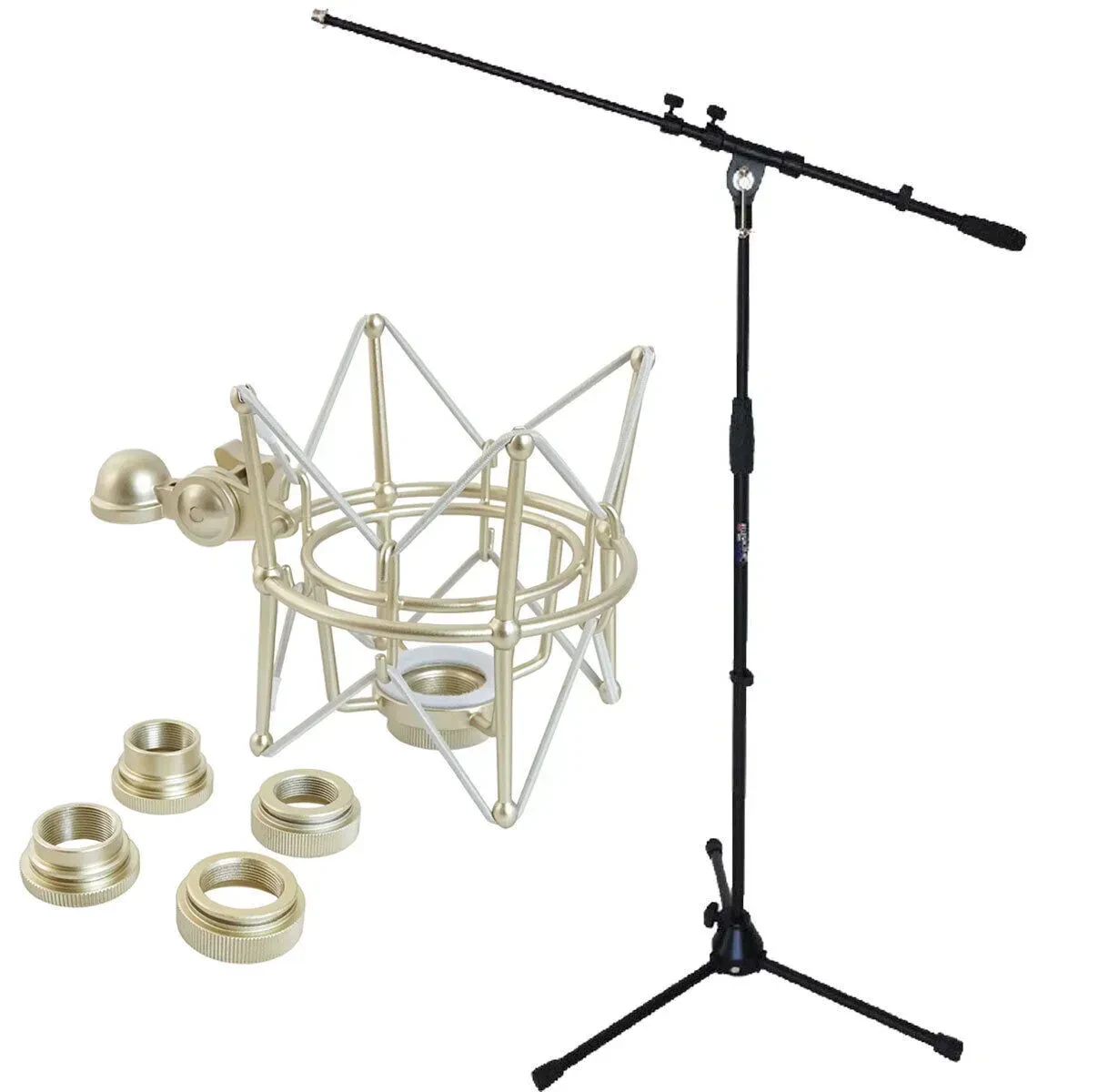 Стойка для микрофона keepdrum с журавлем и пауком (набор)