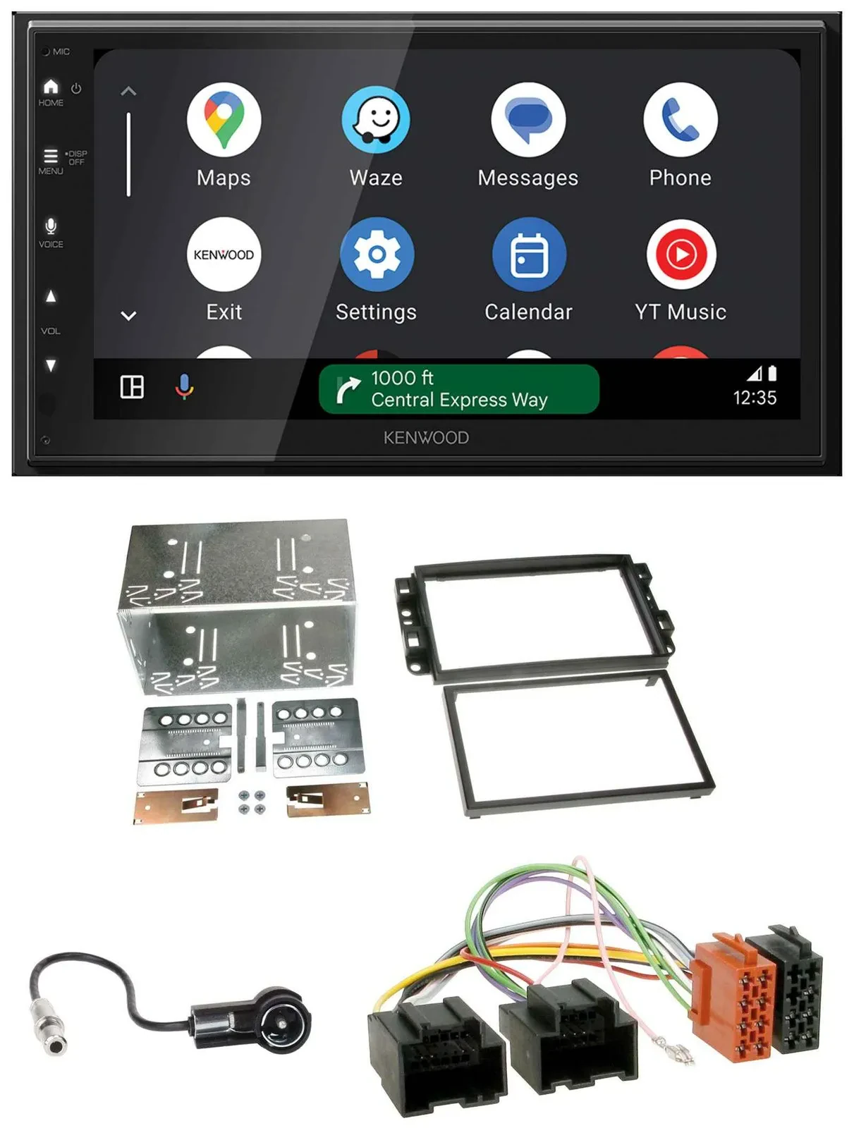 Kenwood DAB Bluetooth USB MP3 2DIN Autoradio für Chevrolet Aveo Epica Captiva 06