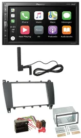 Pioneer USB 2DIN Bluetooth DAB MP3 Autoradio für Mercedes C-Klasse