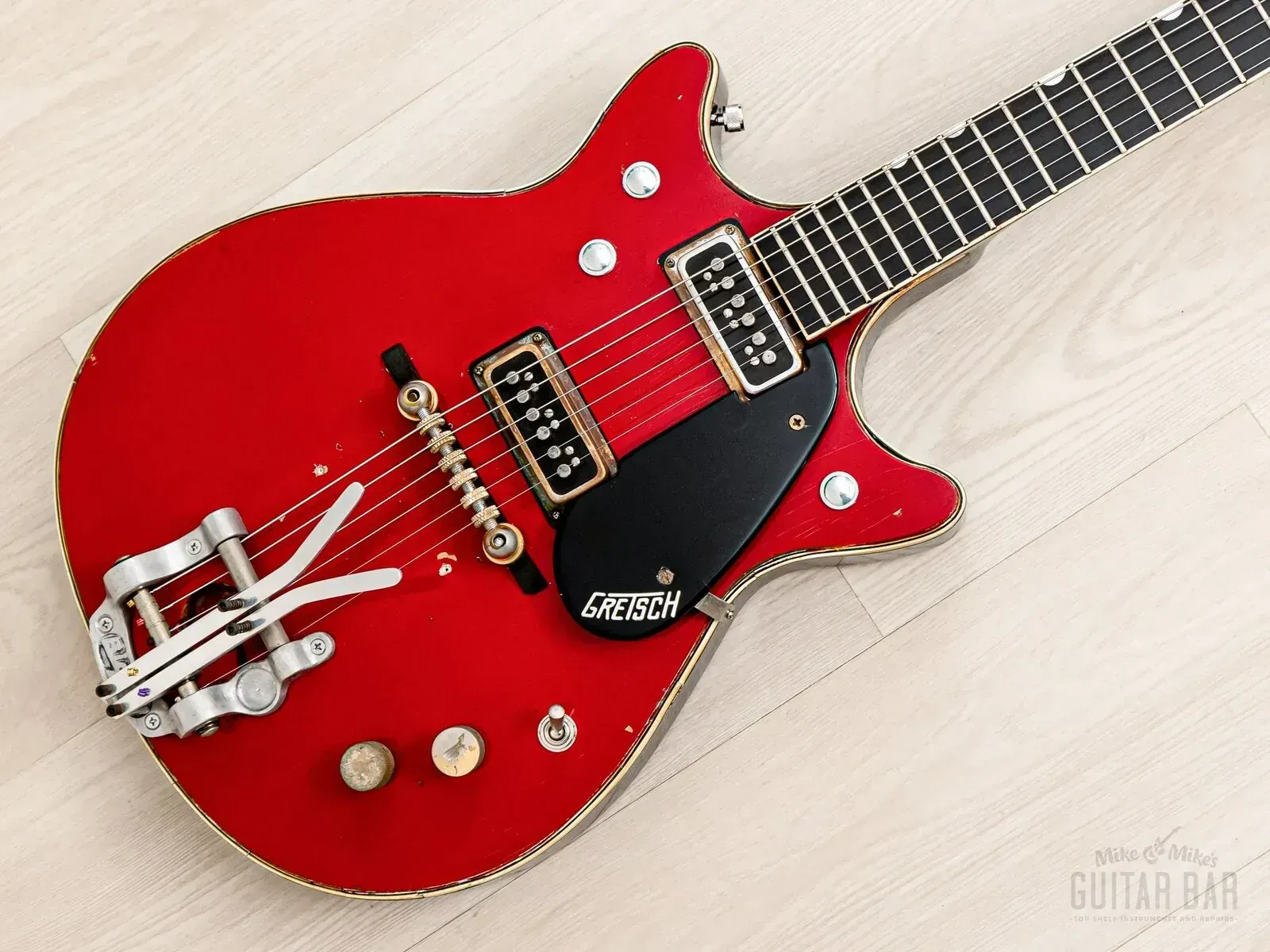Б/У электрогитара Gretsch Jet Firebird 6131 Double Cut, Bigsby Palm Pedal (1962)