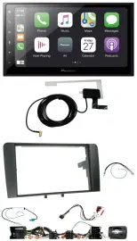 Pioneer USB Lenkrad 2DIN Bluetooth DAB Autoradio für Audi A3 8P 2003-2012 Aktivs