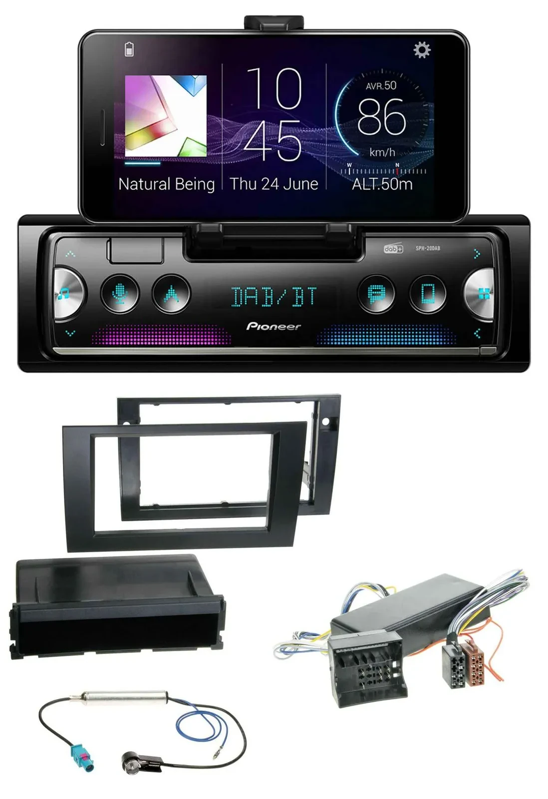 Pioneer USB MP3 Bluetooth DAB Autoradio für Audi A4 99-01 B5 Symphony Bose Aktiv