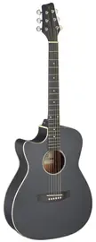 Электроакустическая гитара Stagg SA35 ACE-BK LH