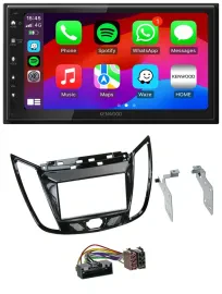 Kenwood MP3 USB DAB 2DIN Bluetooth Autoradio für Ford C-Max Kuga Klavierlack sch