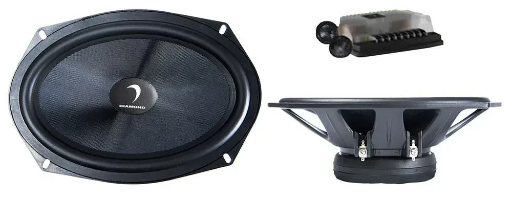 Diamond Audio DES69C 75W 6x9" 2-Way Component Car Audio Speaker System