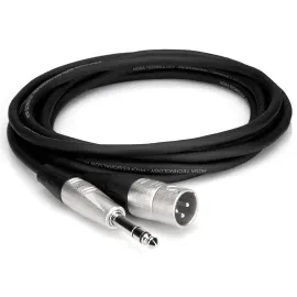 Hosa Technology Balanced 1/4" TRS Male to 3-Pin XLR Male Audio Cable, 3' #HSX003