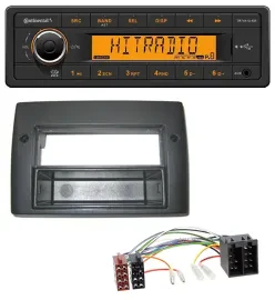 Continental 1DIN USB AUX MP3 Autoradio für Fiat Stilo 192 01-08 Profiversion Abl