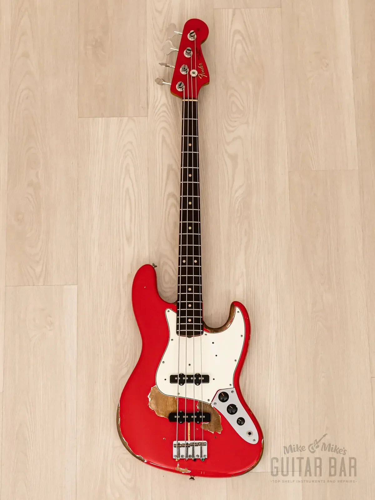 Бас-гитара Fender Jazz Bass JJ Fiesta Red Relic w/case USA 1965