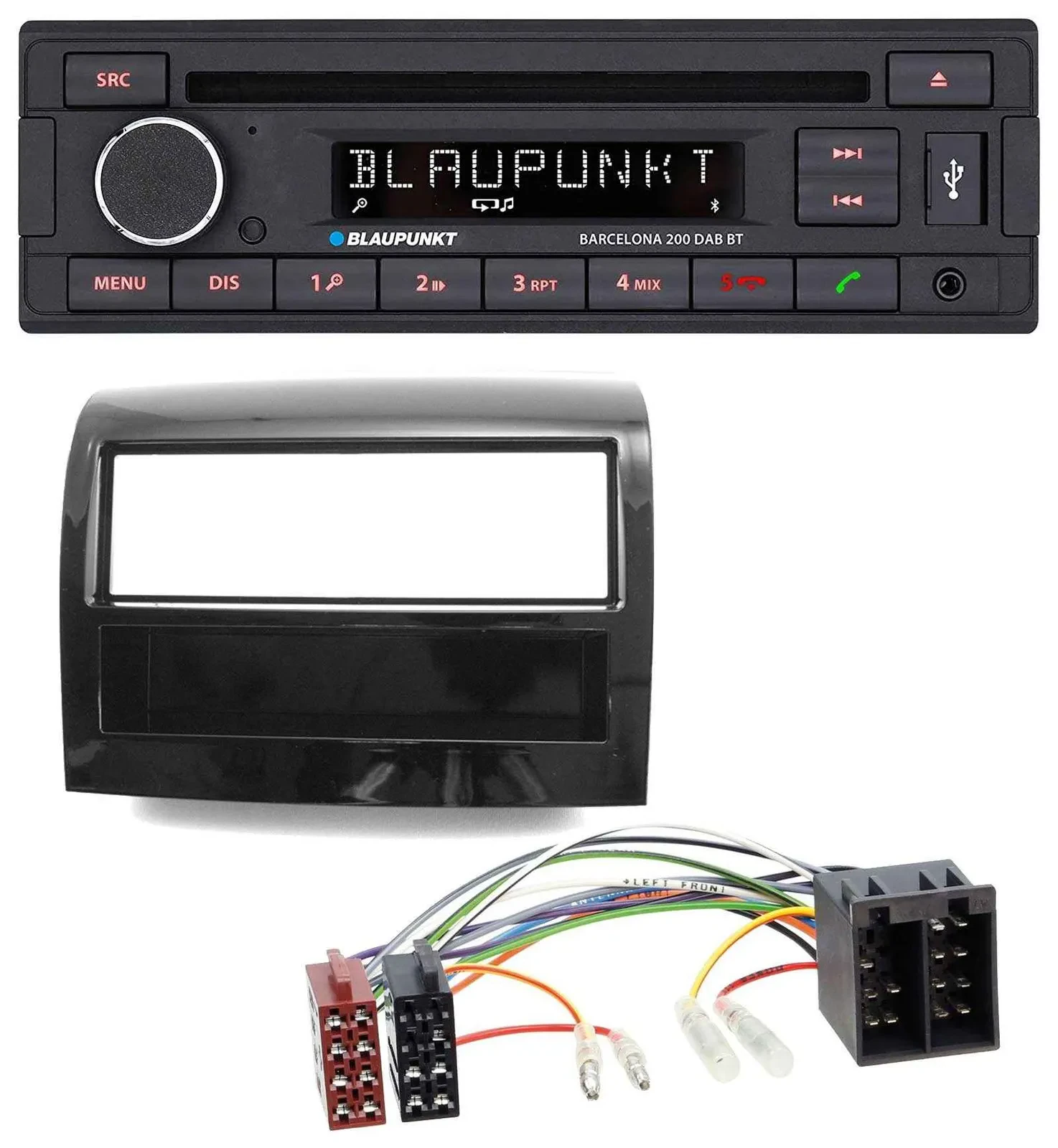 Blaupunkt USB DAB CD Bluetooth MP3 Autoradio für Fiat Ducato 2011-2021 piano sch