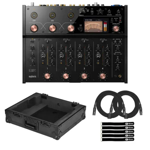 AlphaTheta euphonia Rotary Mixer with Industrial Board Case