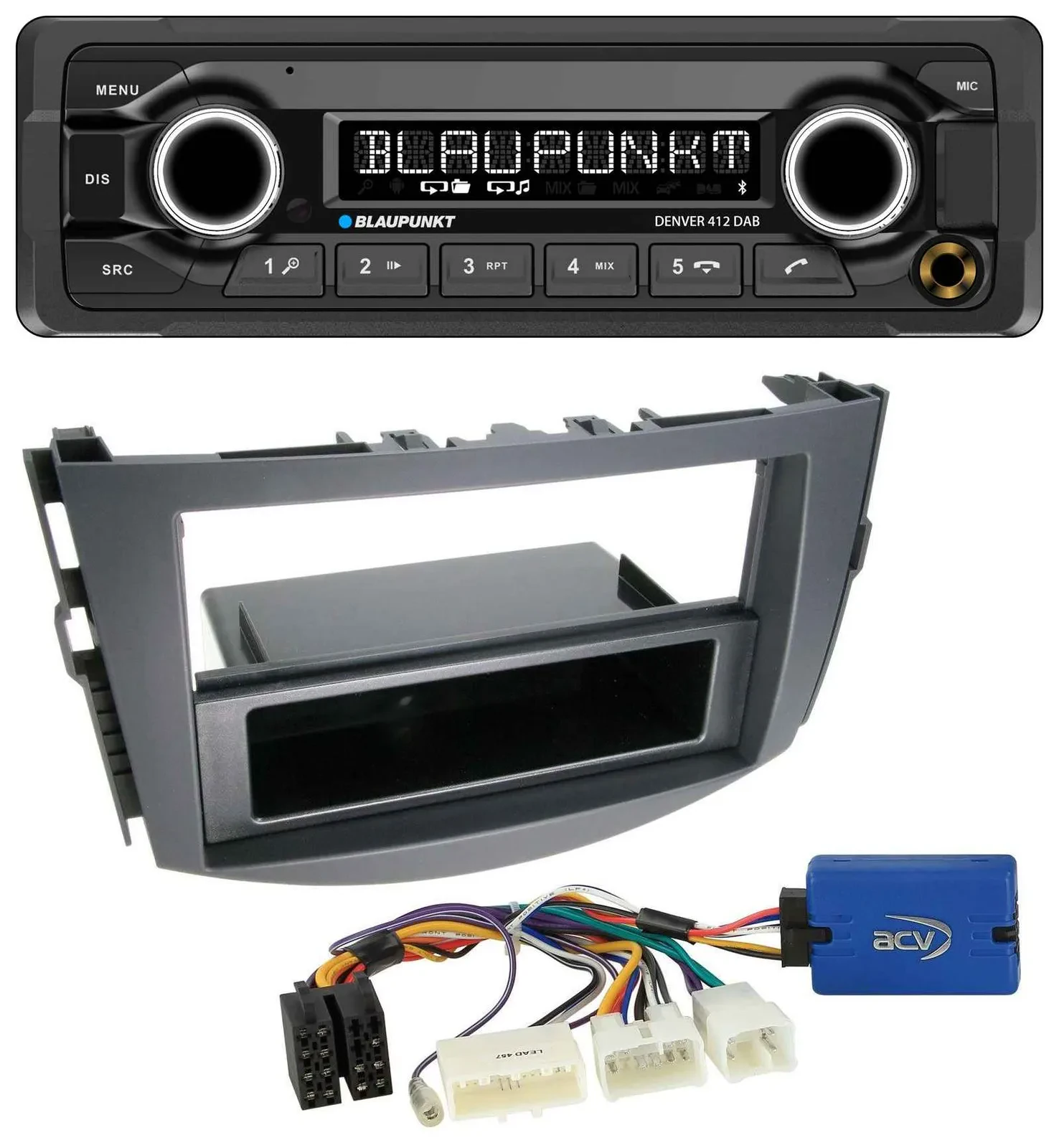 Blaupunkt Bluetooth DAB MP3 USB Autoradio für Toyota RAV-4 (11-13) - 28 Pin