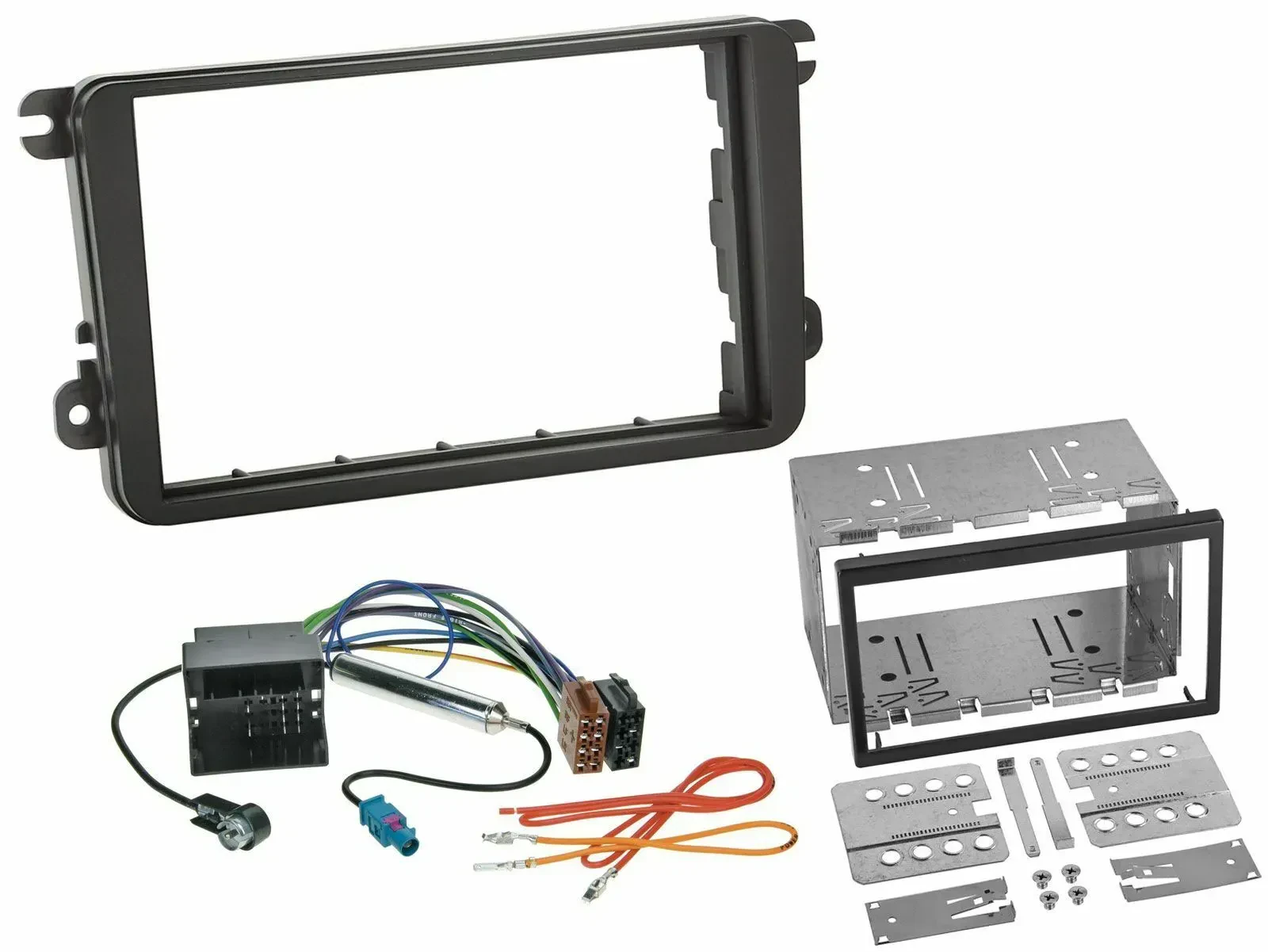 Einbauset Doppel DIN Autoradio für VW T5 Caravelle Multivan Transporter ab 09