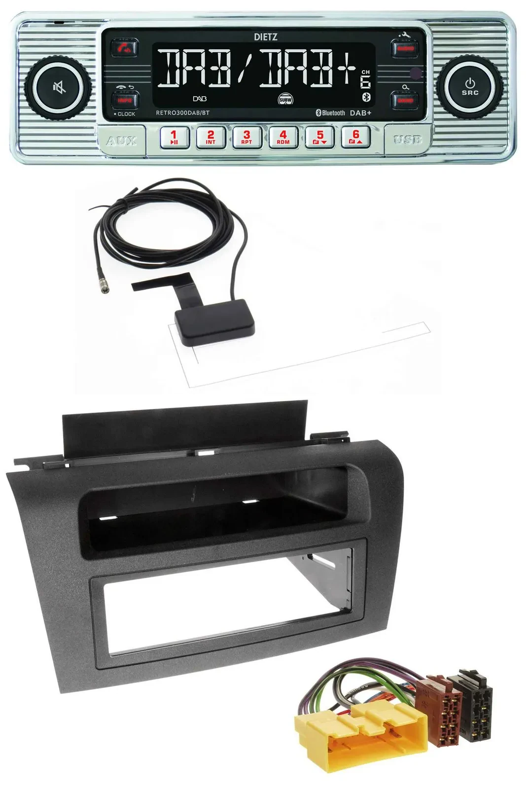 Dietz Bluetooth USB MP3 DAB Autoradio für Mazda 3 (2004-2008)
