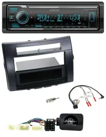 Kenwood Bluetooth Lenkrad DAB USB Autoradio für Toyota Corolla Verso 04-07 schwa