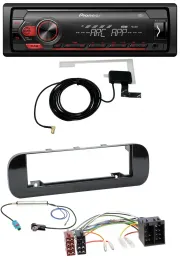 Pioneer 1DIN USB DAB MP3 AUX Autoradio für Fiat Panda (ab 2012) - glänzend